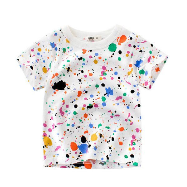 

2020 children clothing boys t shirt cotton summer baby girls clothes short sleeve toddler cartoon tees kids t-shirt outfit, White