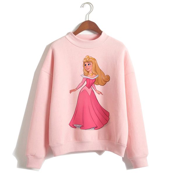 

funny princess pink hoodie hip hop women stree twear female clothes sweatshirts pullovers cartoon casual harajuku pullover, Black