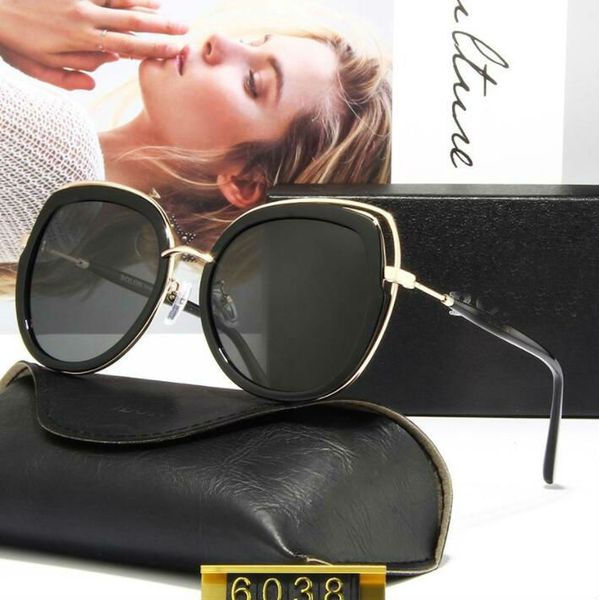 

new sunglasses female personality plate sunglasses large frame fashion glasses high clear polarizing lens tr90 combined with metal frame col, White;black