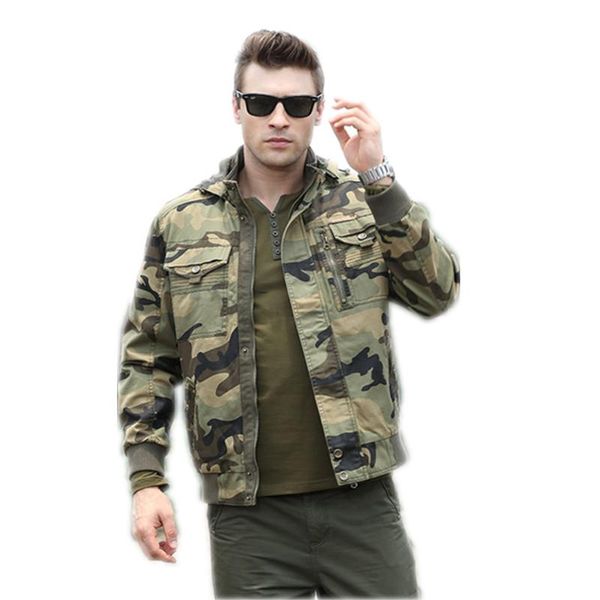 

осень куртки мужчины пальто с капюшоном army green военная куртка молния мужчины camo бомбардировщик куртка мужское пальто уличная одежда ра, Black;brown