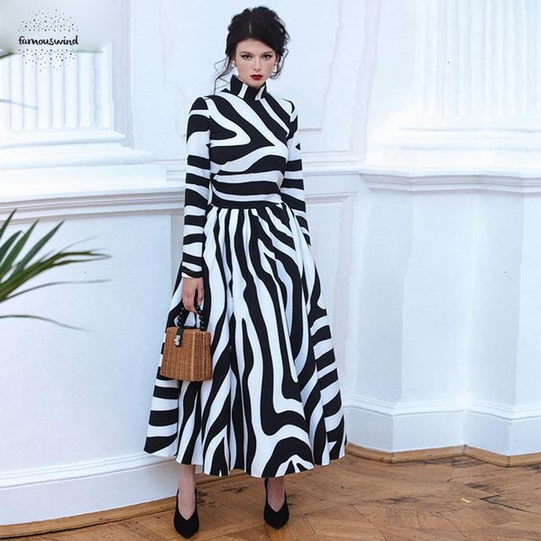 

2019 winter elegant long dress women autumn striped vintage maxi dresses zebra print female office short sleeve dress bodycon vestidos, Black;gray