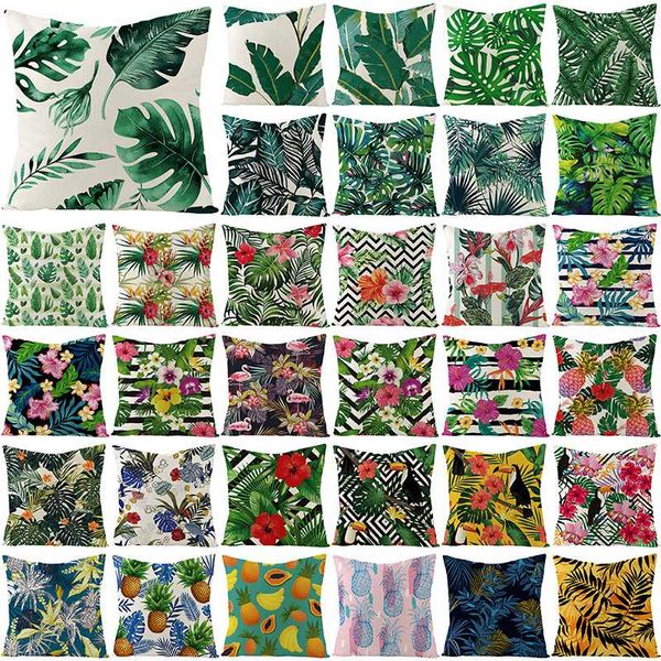 

tropical cushion cover bed chair linen decorative cushions for sofa case pillow covers home textile pillow cover sofa cushion