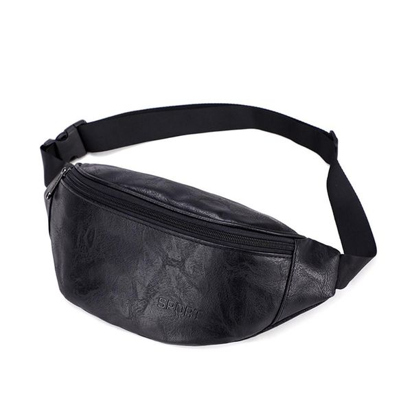 

men's waist packs male pu leather fanny pack belt bag phone pouch bags travel waist pack male small bag leather pouch