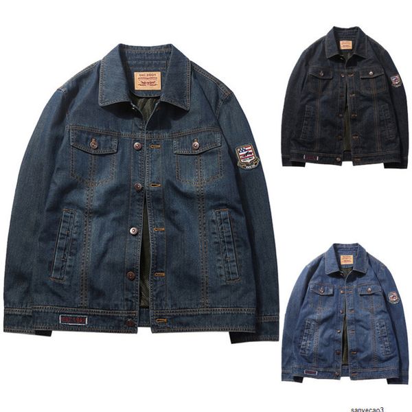 

mens designer large size washing tooling denim jacket 3219h, Black;brown