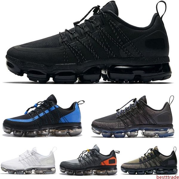 

2019 run utility men running shoes black anthracite white reflect silver discount vapors sport sneakers trainers size40-45