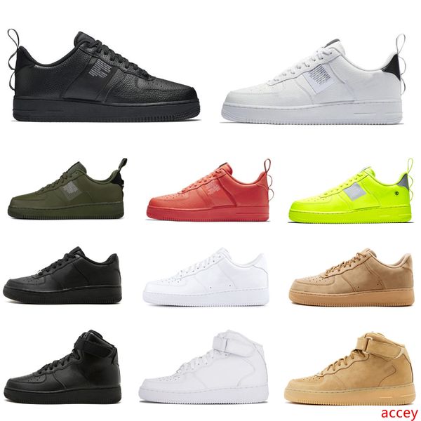 

2019 utility 1 men and women casual shoes utility volt red green white black mens letter leisure sneakers sports shoe des chaussures