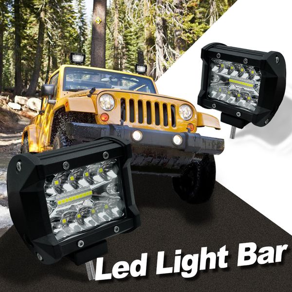 

60w 120w 240w 300w 4x4 offroad led light bar for cars combo beams off road suv atv tractor boat trucks excavator work light