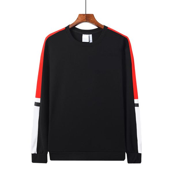 

designer men hoody luxury srip fashion long sleeves round neck character simple casual luxury men hoody without hat brand men hoody, Black