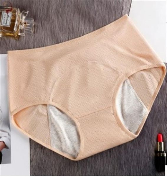 

briefs designer pure color underwear womens casual high waist menstrual leak proof panties womens everyday comfortable, Black;pink