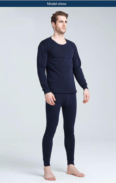 

winter long johns thick men thermal underwear sets keep warm for russian canada and european men, Black;white