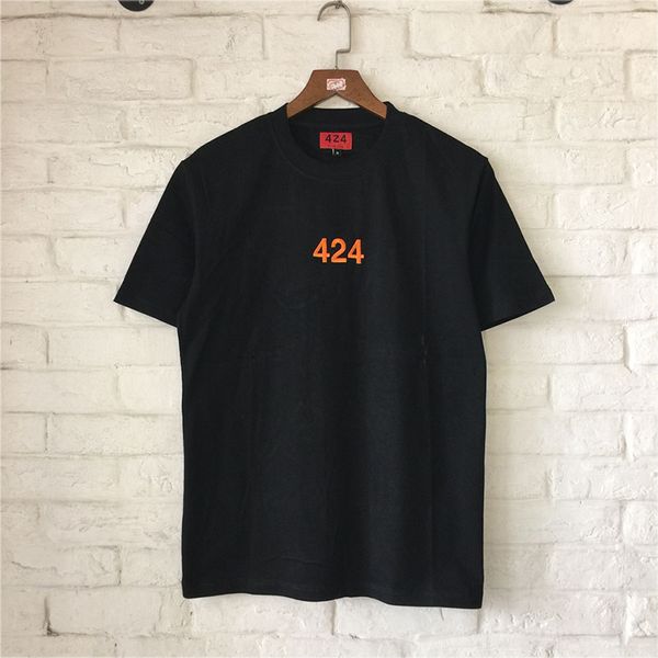 

424 T-Shirts Summer Style Men Women Japan USA Embroidery 424 T Shirt Fashion Hip Hop Streetwear PARIS AW17 T-Shirt Top Tees