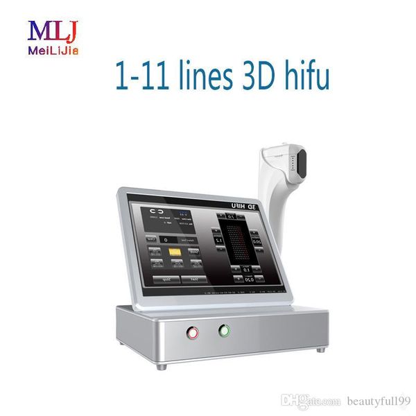 

2019 ultrasound machine factory 3d hifu wrinkle removal machine with 3.0/4.5mm cartridge