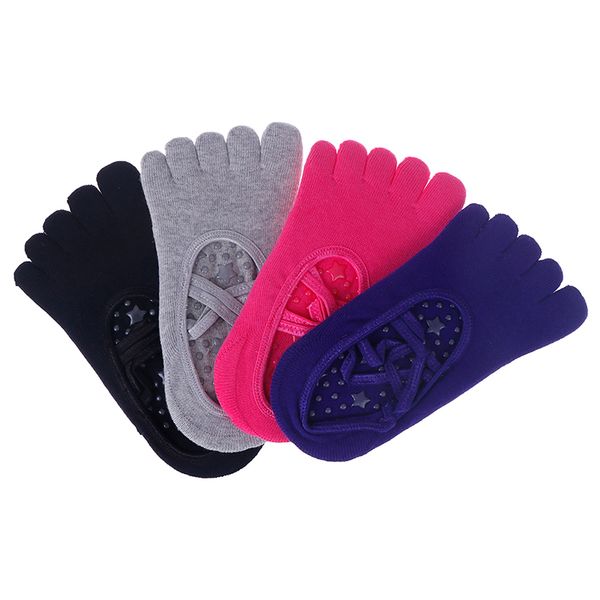 

yoga socks non slip skid pilates dance socks low cut for women yoga ladies ventilation pilates ballet, Black