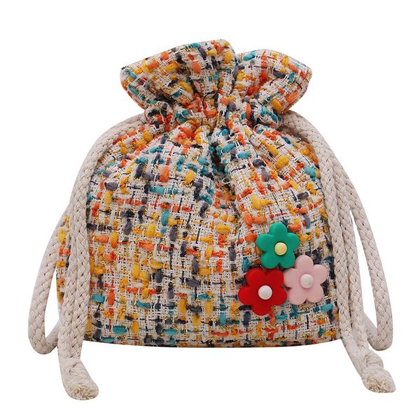 

мода новые шерстяные сумки женские дизайнерские маленькие сумки через плечо сумка плед вязаные ведро сумки женские сумки через плечо красочн