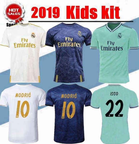 

19/20 Детский комплект Реал Мадрид Футбол Джерси Хазард Йович юноша мальчик Чайлд Б