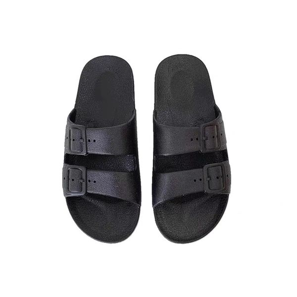 

2020 spring summer sandals women fashion designer shoes men genuine leather with box, Black