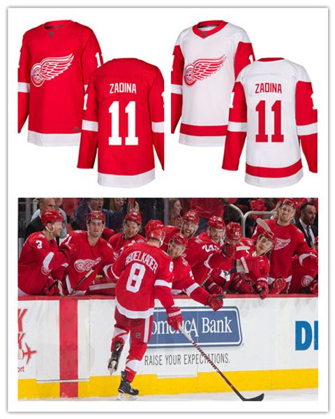 

men's filip zadina jersey detroit red wings 11 fanatics red home premier white away breakaway hockey jersey women's youth 100th st, Black;red