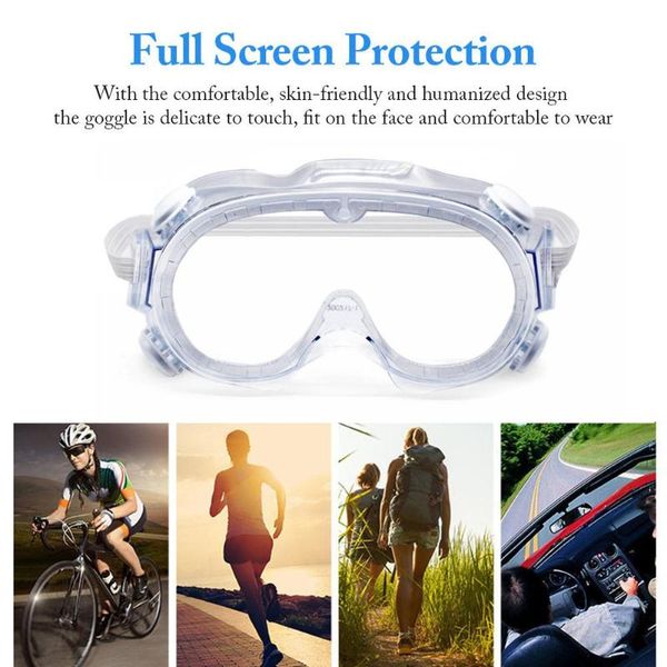 

protective safety glasses work eye anti-fog antisand windproof anti dust saliva transparent goggles