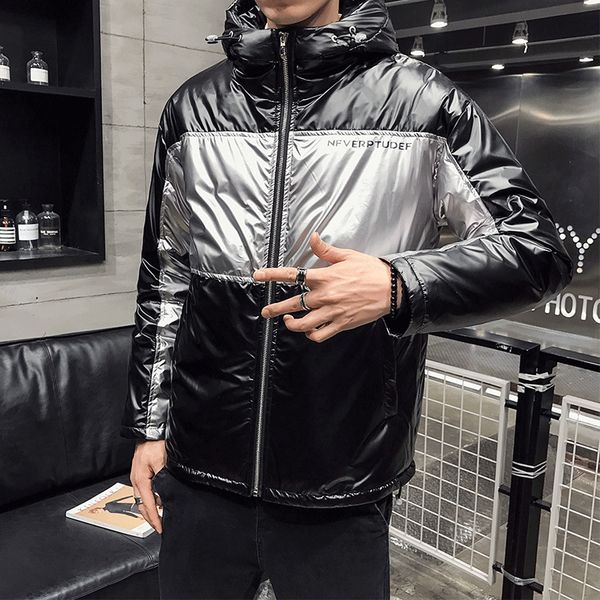 

80% white duck down hooded man coat 2019 down jacket men winter portability warm jaqueta masculino chaqueta hombre, Black