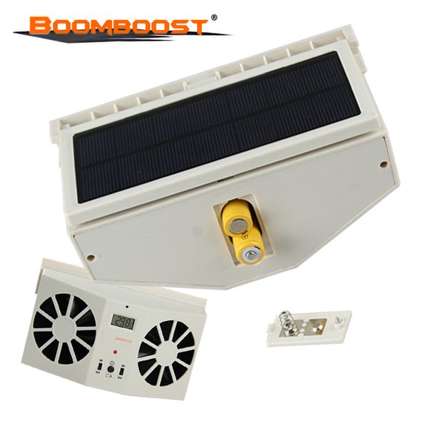 

1 pcs/lot cooler ventilation system radiator solar power fan auto air vent cool fan