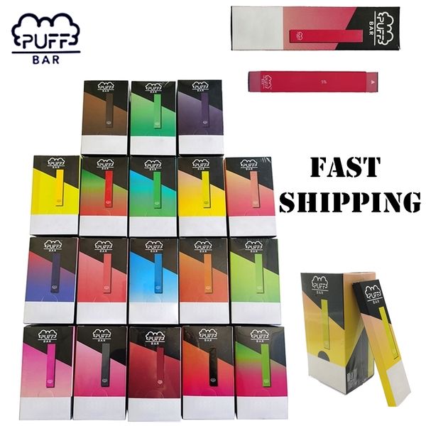 

Puff Bar одноразовые Vape Pen устройства Vape Pens стартовые наборы 1,3 мл стручки тележки 280mah аккумулятор с кодом безопасности пустой