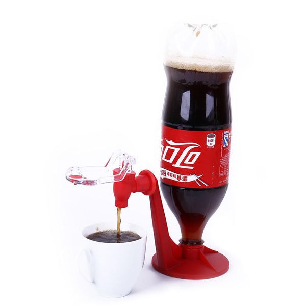 

вверх ногами питьевые фонтанчики сода кола кофе пиво переключатель давления легкий пластиковый складной диспенсер для воды