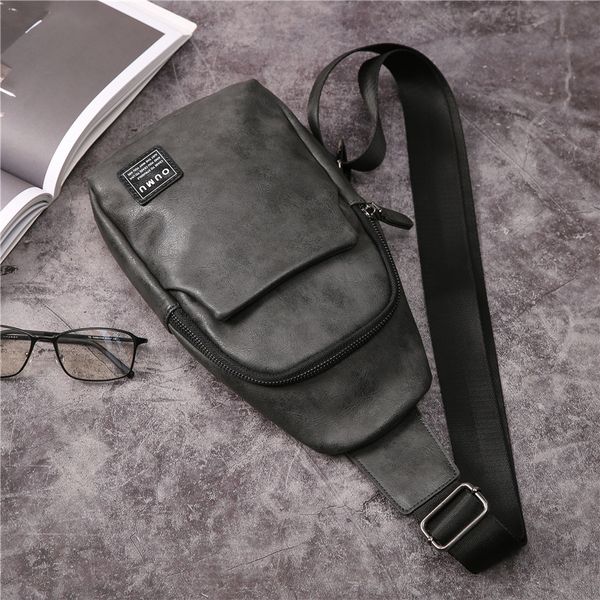 

new european and american retro chest bag men's single shoulder bag fashion casual satchel trend