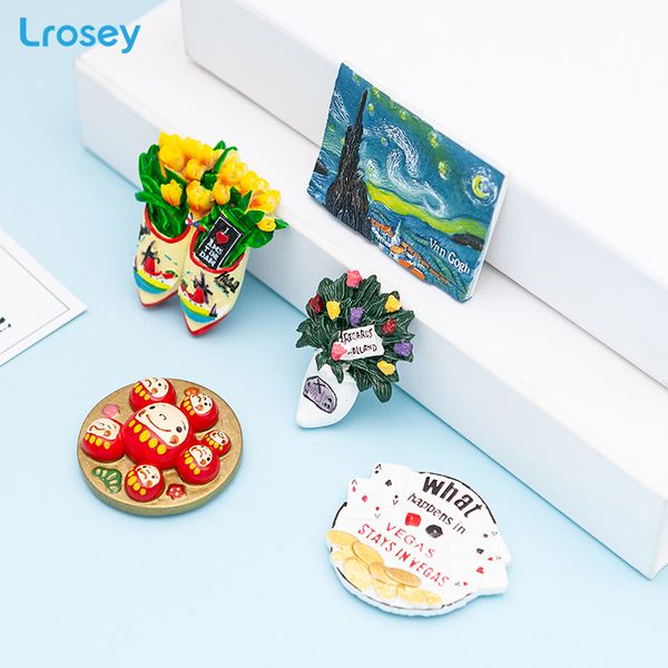 

dutch tulip fridge magnet las vegas tourist souvenirs home decoration accessories japanese dolls retro cat refrigerator magnets