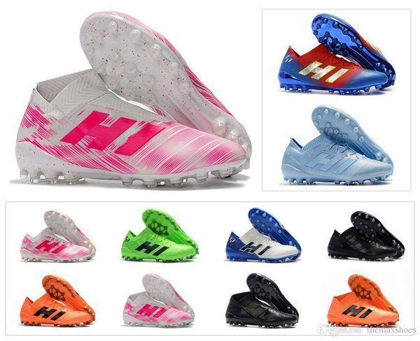 

18.1 nemeziz ag 18 new messi soccer mens 18 x football shoes agility bandage spectral mode boots cleats size us6.5-11