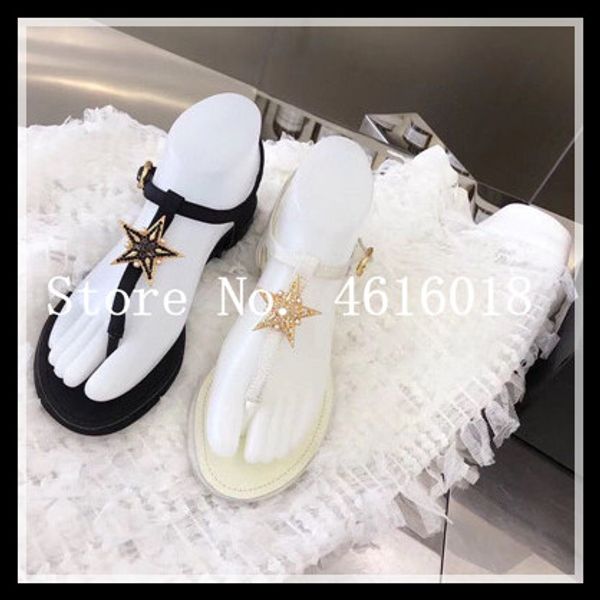 

2020 new brand design women sandals leather desginer flat low heel women shoes summer fashion woman luxury sandal shoe, Black