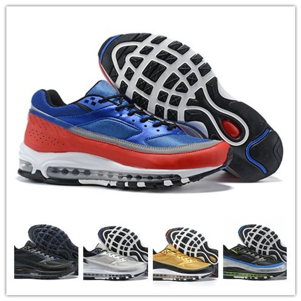 

Newest designer Men Sneakers white gold blue Classic bw man Sports Trainer Cushion Surface Breathable chaussure homme shoe size 40-46