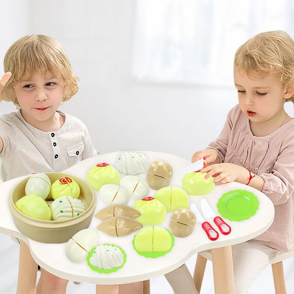 

kid kitchen set toys 16 pcs/set simulation breakfast toy baozi educational pretend play safe cute children girl toy gift