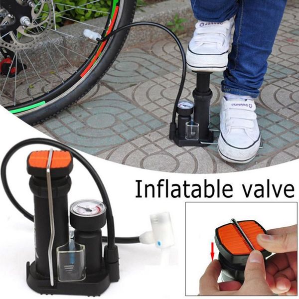 

bicycle electric high pressure foot pump professional portable motorcycle pedal air inflator ball air pump