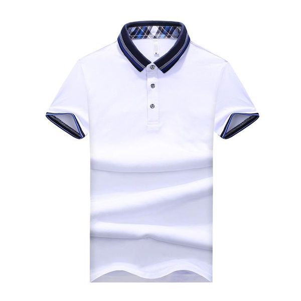

summer style polo shirt men fashion casual short sleeve camisa men 's polo slim fit cotton poloshirt homme plus size 5xl brand, White;black