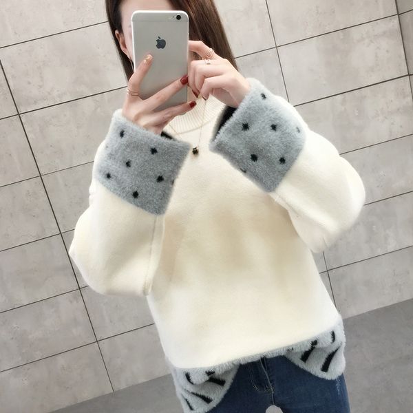 

9933 фактический выстрел 2008 корейская осень новая женская одежда 68, White;black