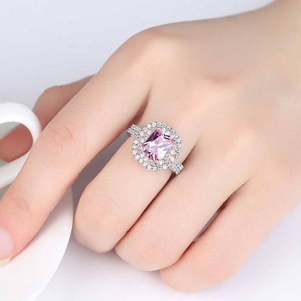 

горячие продажи изысканный новый европейский и американский стиль ins квадрат желтый циркон кольцо тенденция ювелирные изделия, Golden;silver