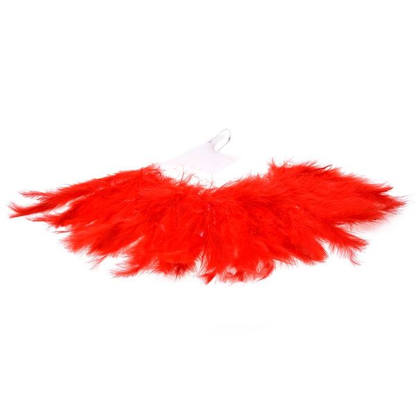 

easy-phantom party supplies fluffy feather hand fan fancy elegant props new red