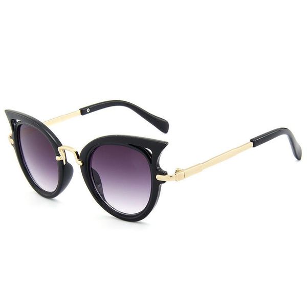 

kids metal legs sunglasses girls brand cat eye children glasses boys uv400 lens baby sun glasses cute eyewear shades gogg fbcmj, Blue