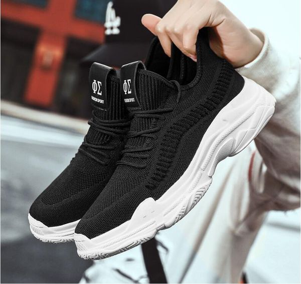

a8927 sport shoes men sneakers zapatillas hombre hip hop running air mesh jogging men shoes tenis masculino walking, Black