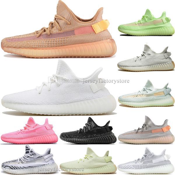 

Горячие Продажи Kanye West Clay V2 Статические Светоотражающие GID Светятся В Темноте Мужские Кроссовки Гиперпространство Женщины Мужчины Спортивные Дизайнерские Кроссовки EUR 36-48