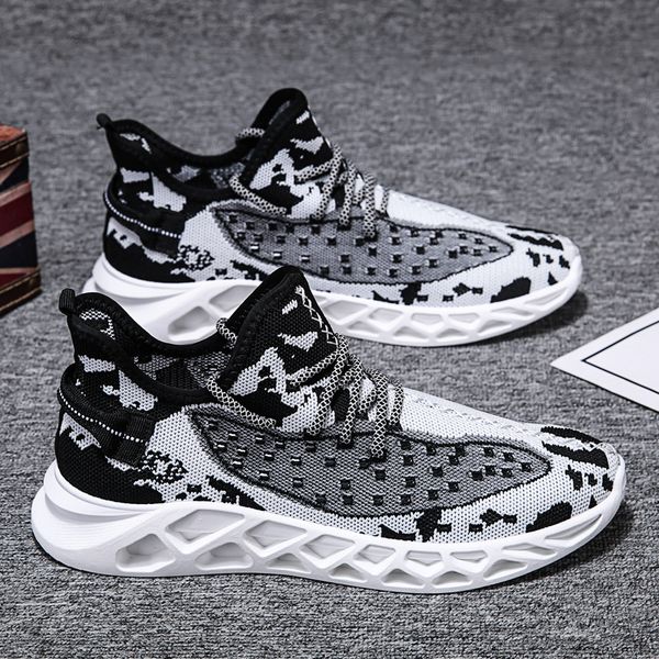 

official men casual shoes sport knit 3.0 blades trainers kanye breathable shoes, Black