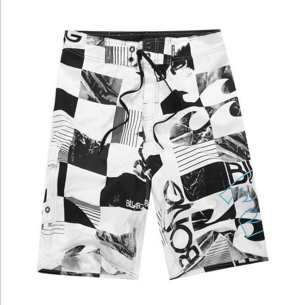 

mens shorts surf board shorts summer sport beach homme bermuda short pants quick dry silver boardshorts fashion new style, White;black