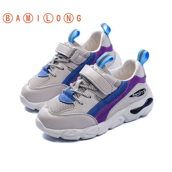 

новые спортивные туфли детские кроссовки 2020 девушки сетка бег тренер теннисные туфли дети повседневная обувь малыш кроссовки b27 t200507, Black;red