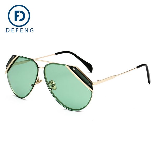 

2018 new style lady retro sunglasses two-tone ocean lens fashion chic brand design sunblock sunglasses sale, White;black