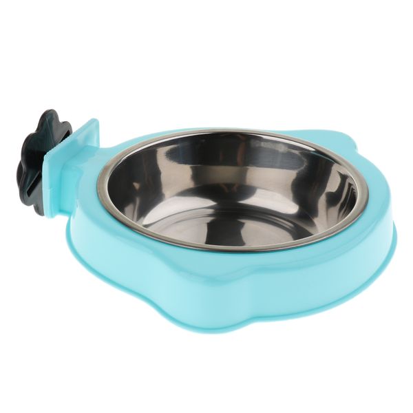 

pet dog cat cage hanging food bowl water feeder dish container fountains