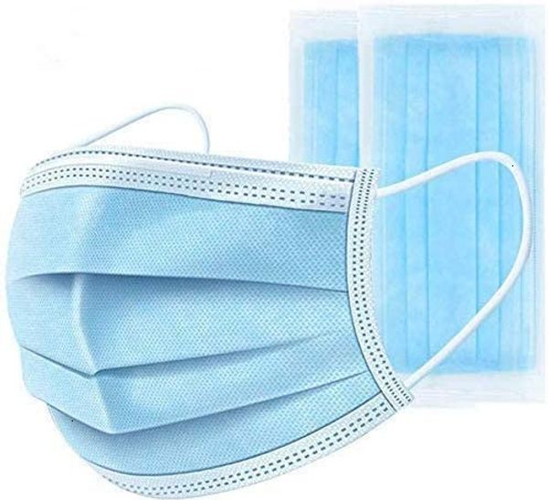 

гермошлема 3ply белый высокое качество дышащий голубой устранимый non сплетенный лицевой щиток гермошлема с earloop лицо маска быстрой доста