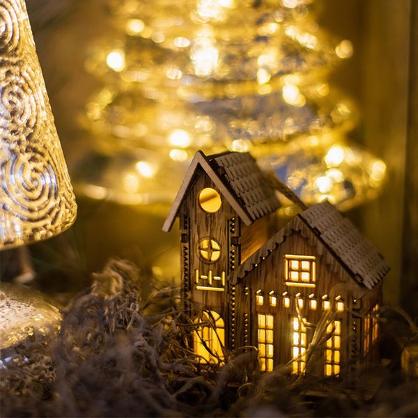 

diy house led light santa claus snowman merry christmas decor for home ornaments tree navidad noel xmas gift new year 2020