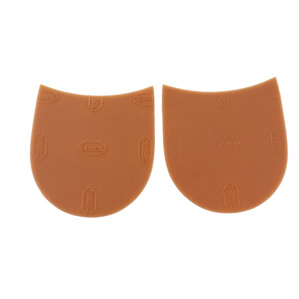 

1 pair rubber stick on glue on heel soles anti slip shoe repair supplies 3mm, White;pink