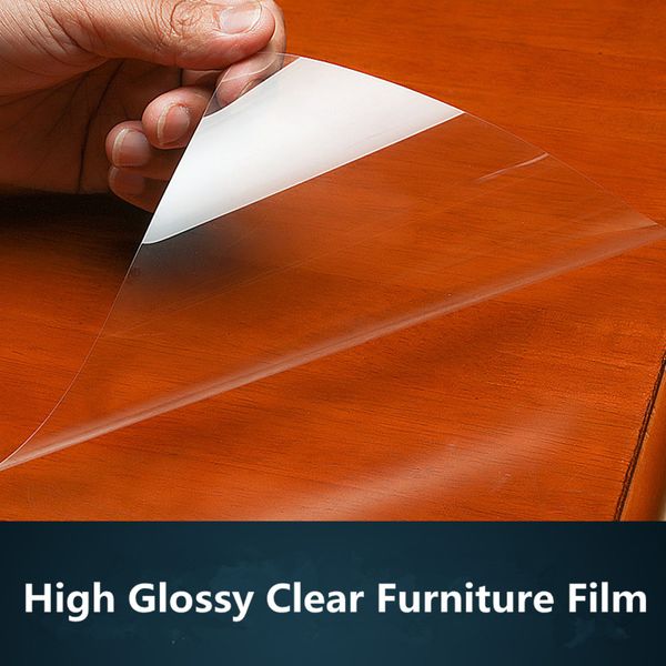 

table glass protection film stickers kitchen oil proof transparent vinyl furniture width 100cm by length 3000cm