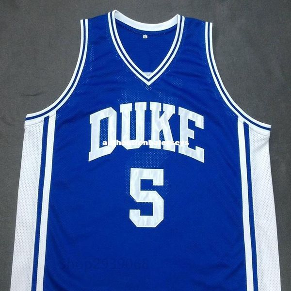 

custom jeff capel iii duke blue devils basketball jersey embroidery stitched customize any size and name, Black;blue